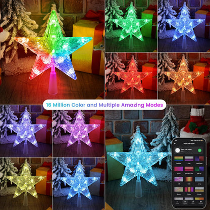 Brizled_Smart_Christmas_Tree_Topper,_7.5"_11_LED_Lighted_Star_Tree_Topper,_WiFi_Voice_Control_Xmas_Star,_App_Controlled_RGB_Color_Changing_Xmas_Treetop_Works_with_Alexa_&_Google_Home_for_Holiday_Tree