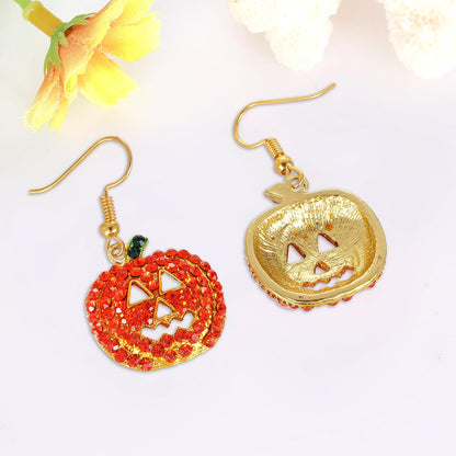 iWenSheng_Halloween_Pumpkin_Earrings_Red_-_Hypoallergenic_Crystal_Dangle_Earring_for_Women_Holiday_Night_Costume_Jewelry_Smiling_Face_Pumpkin_Drop_Earrings,_Fun_and_Festive