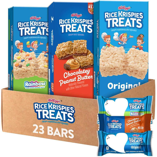 Rice Krispies Treats Crispy Marshmallow and Rice Squares, Lunch Snacks, Kids Snacks