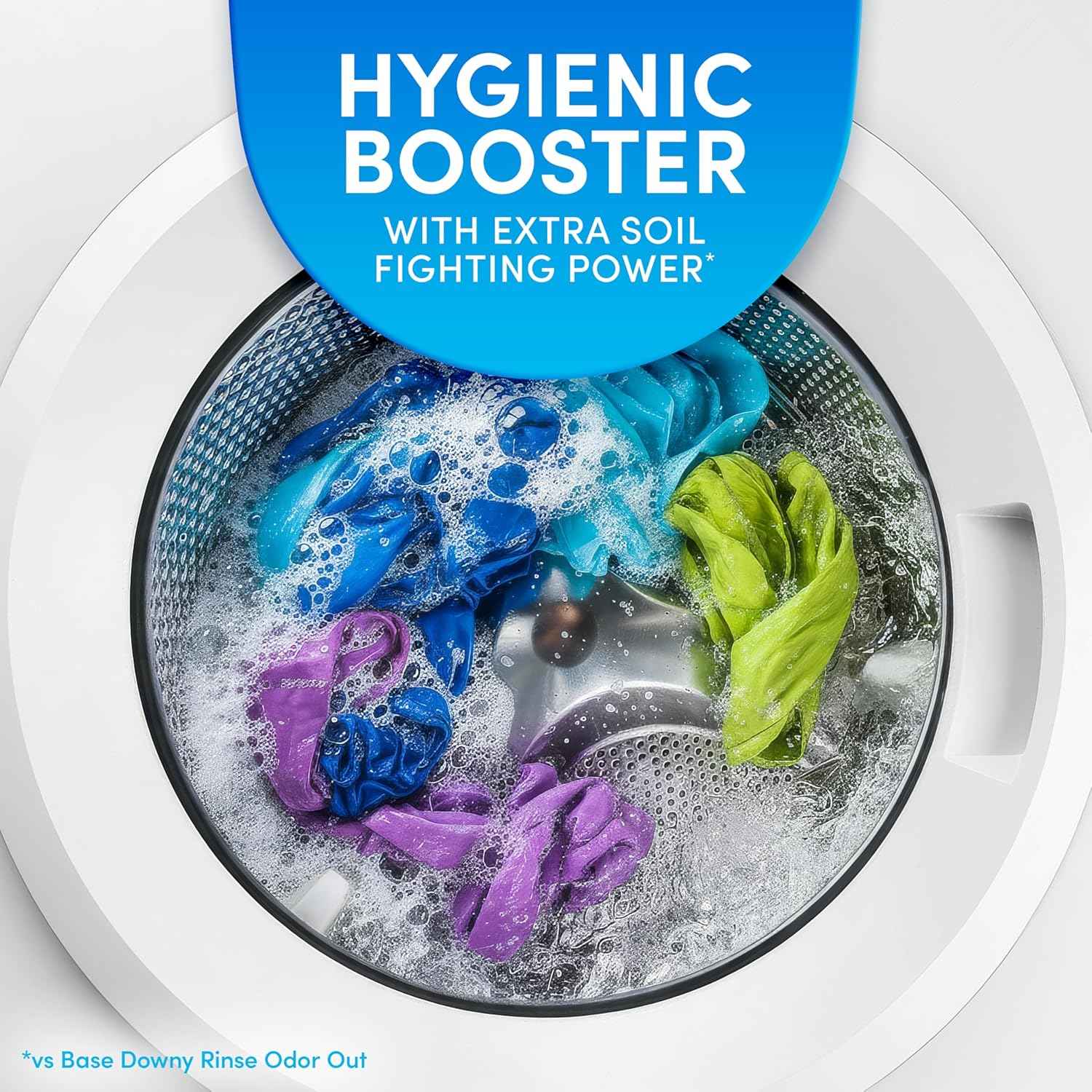Downy Rinse Laundry Odor Remover, Cool Cotton Scent, Fabric Softener And Laundry Odor Removal Rinse, Fights Odors At The Source, HE Compatible