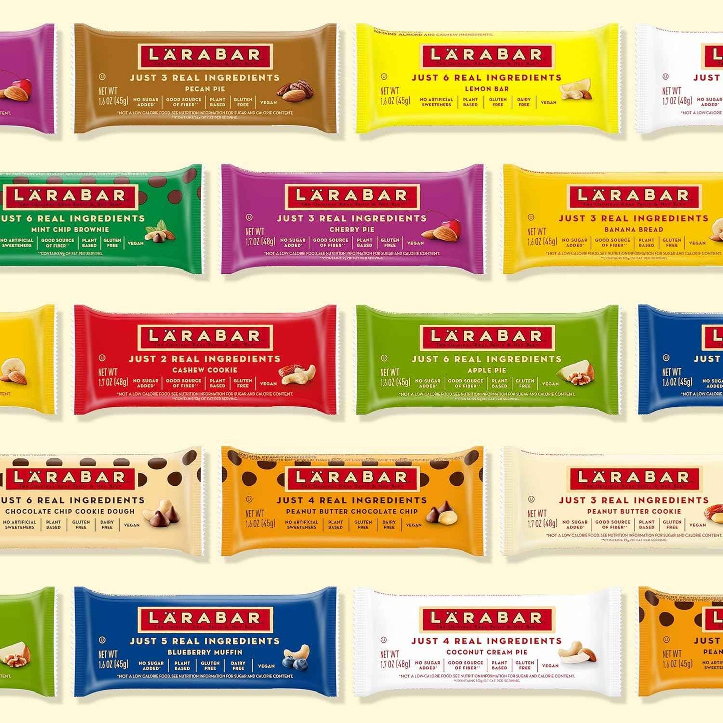 Larabar Peanut Butter Chocolate Chip, Fruit and Nut Bars, Gluten Free and Vegan