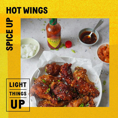 TABASCO_Brand_Habanero_Sauce,_Spicy_&_Fruity_Habanero_Hot_Sauce,_Glass_Bottle,_Jamaican-Style,_Packed_with_Heat,_Great_for_Wing_Sauce,_Shrimp_Kabobs,_&_More,_5_Fl_Oz_(Pack_of_1)