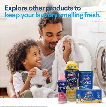 Clorox Fraganzia Laundry Scent Booster Crystals, In-Wash Fragrance Beads for Fresh-Smelling Clothes & Linens, Safe for All Fabrics & Colors, Easy-Pour Bottle