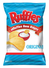 Ruffles Potato Chips, Sour Cream & Onion, 8oz Bag