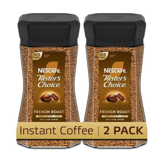 NESCAFE_Taster's_Choice_Instant_Coffee,_Dark_Roast_Coffee,_French_Roast,_2_Jars_(7_Oz_Each)