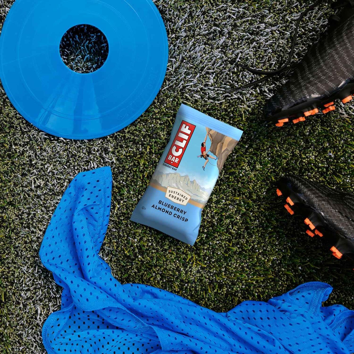 CLIF BAR - Energy Protein Bars - Blueberry Almond Crisp - Made with Organic Oats - Energy Bars - Non-GMO