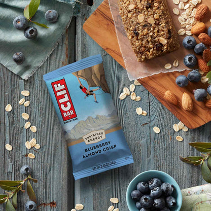 CLIF BAR - Energy Protein Bars - Blueberry Almond Crisp - Made with Organic Oats - Energy Bars - Non-GMO