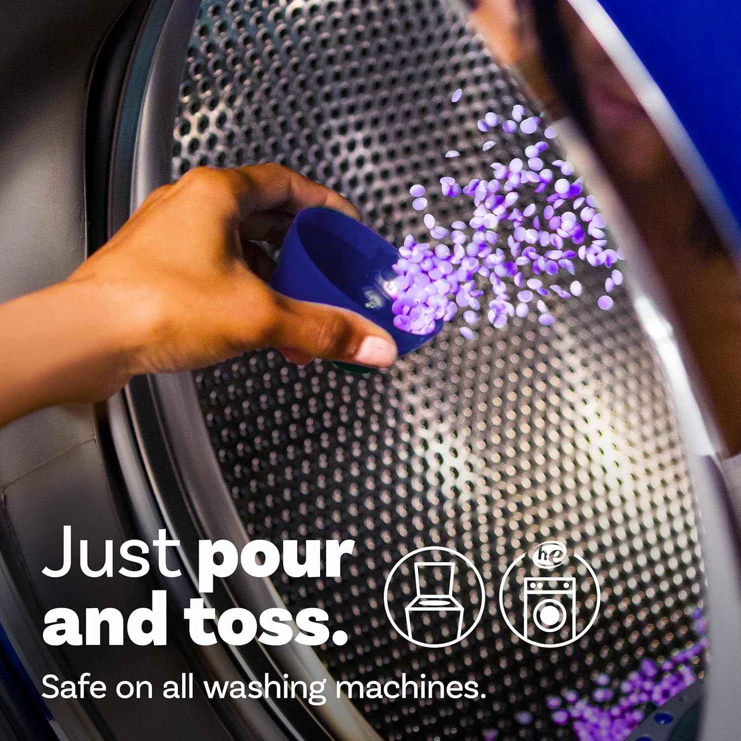 Downy Calm In Wash Laundry Scent Booster Beads, Soothing Lavender And Vanilla Bean Scent, 24.0 OZ, Laundry Scent Beads, Long Lasting Freshness