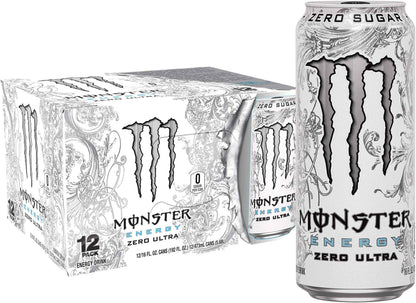Monster Energy Ultra Variety Pack, PKZSD, Sugar Free Energy Drink, 16 Ounce | Pack of 15