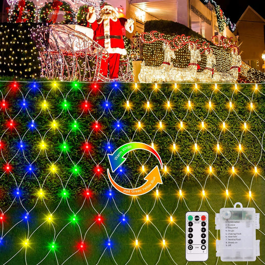 Christmas_Net_Lights_Battery_Operated,_Dual_Color_Changing_100_LED_Bush_Net_Lights_5Ft_x_5Ft_Mesh_Light_with_Remote_for_Wedding_Garden_Backyard_Decor_(Warm_White_&_Multicolor)