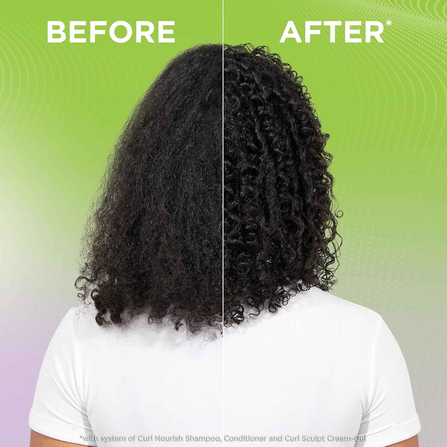 Garnier Fructis Curl Nourish Conditioner, Curly Hair Conditioner with Coconut Oil and Plant Protein, Up to 48HR Defined Curls for all Curl Types