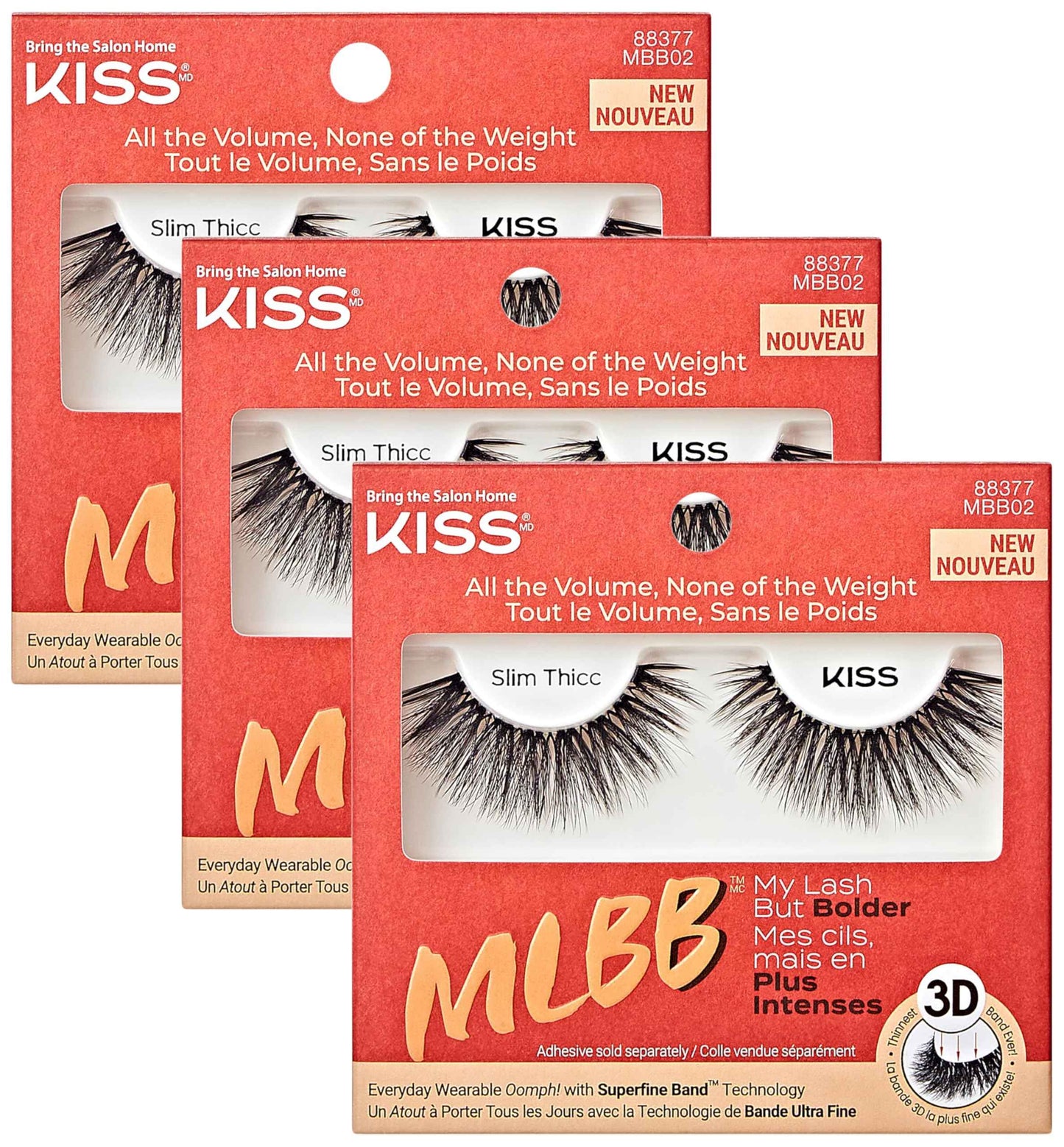 KISS My Lash But Better, False Eyelashes, 12mm, Includes 1 Pair Of Lash, Easy to Apply, Reusable Lash Clusters