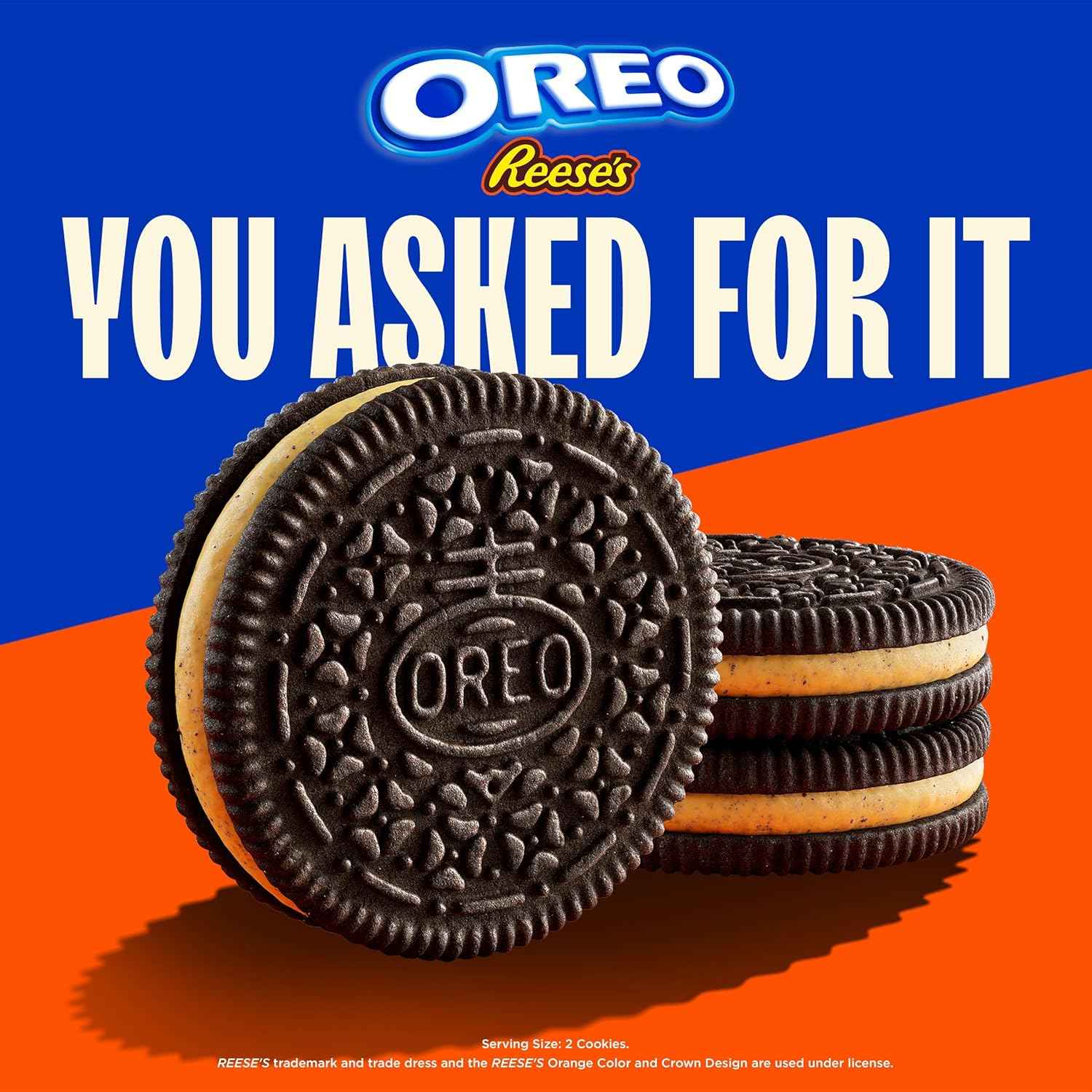 OREO REESE'S Peanut Buttery Creme Chocolate Sandwich Cookies, 12.35 oz