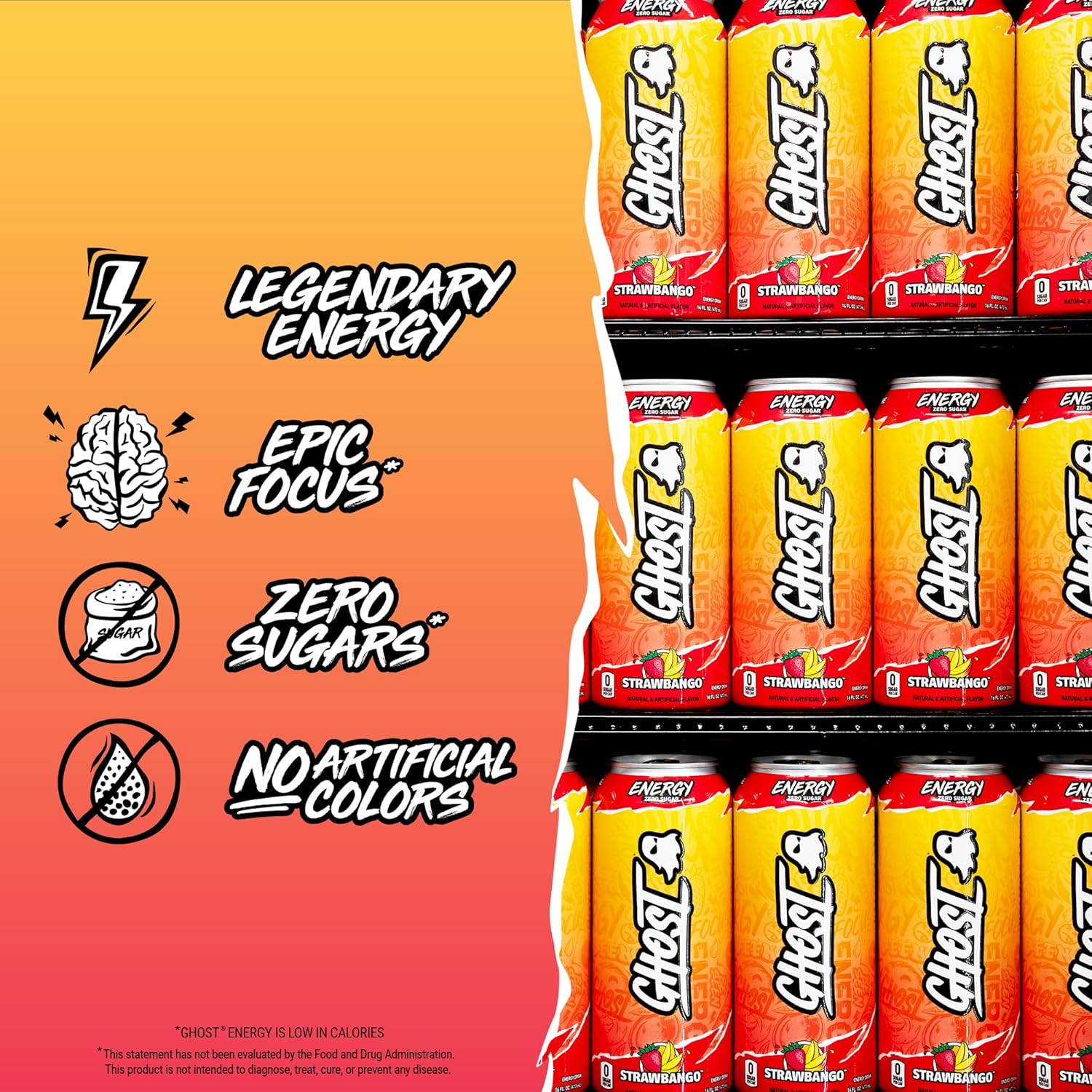 GHOST_Energy_Drink_-_12-Pack,_Strawbango,_16oz_-_Energy_&_Focus_&_No_Artificial_Colors_-_200mg_of_Natural_Caffeine,_L-Carnitine_&_Taurine_-_Gluten-Free_&_Vegan
