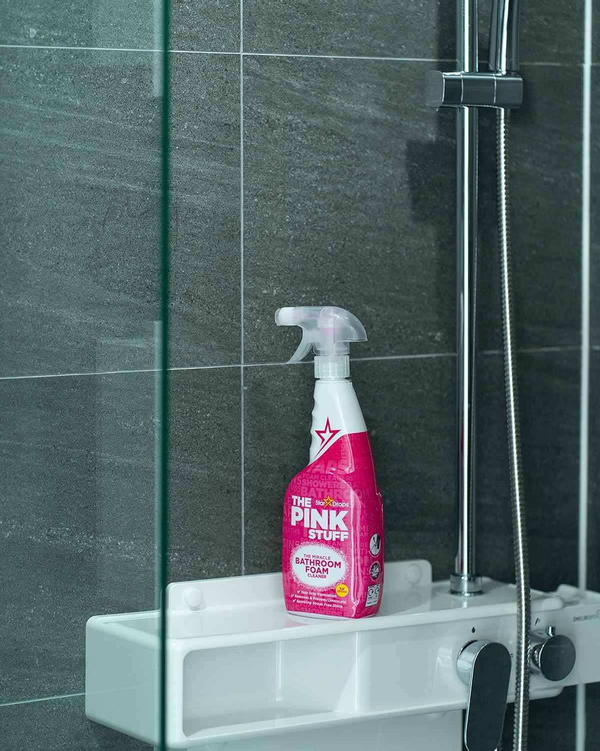 Stardrops - The Pink Stuff - Miracle Bathroom Foam Cleaner 750ml - Baths, Tiles, Soap Scum, Limescale, Streak Free
