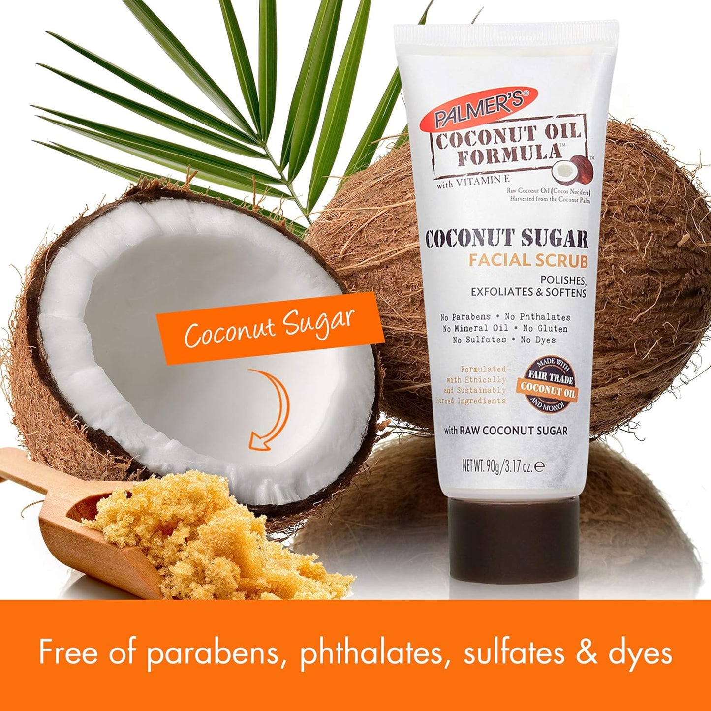 Palmer's_Coconut_Oil_Formula_Coconut_Sugar_Facial_Scrub_Exfoliator,_Face_Scrub_to_Gently_Exfoliate_Away_Dirt_and_Dead_Skin_Cells_with_Chamomile_to_Soften_&_Calm,_3.17_Ounces_(Pack_of_1)
