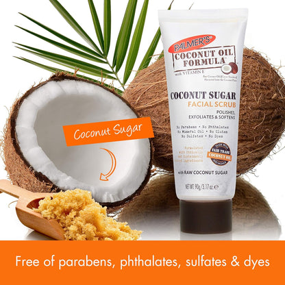 Palmer's_Coconut_Oil_Formula_Coconut_Sugar_Facial_Scrub_Exfoliator,_Face_Scrub_to_Gently_Exfoliate_Away_Dirt_and_Dead_Skin_Cells_with_Chamomile_to_Soften_&_Calm,_3.17_Ounces_(Pack_of_1)