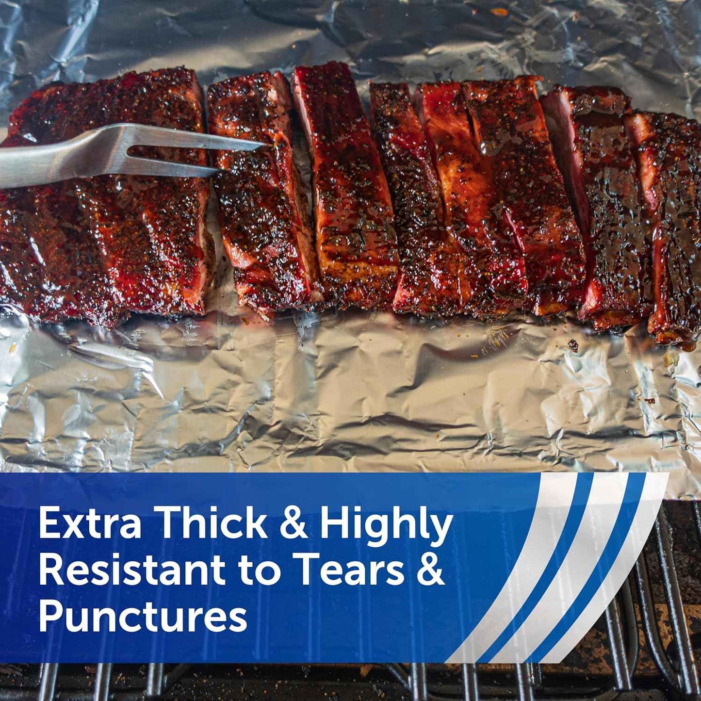 Reynolds Wrap Pitmaster's Choice Extra Thick Foil for Grilling, 18 Inch Grill Foil, Withstands High Heat, Extra Wide, 37.5 Total Sq. Ft.