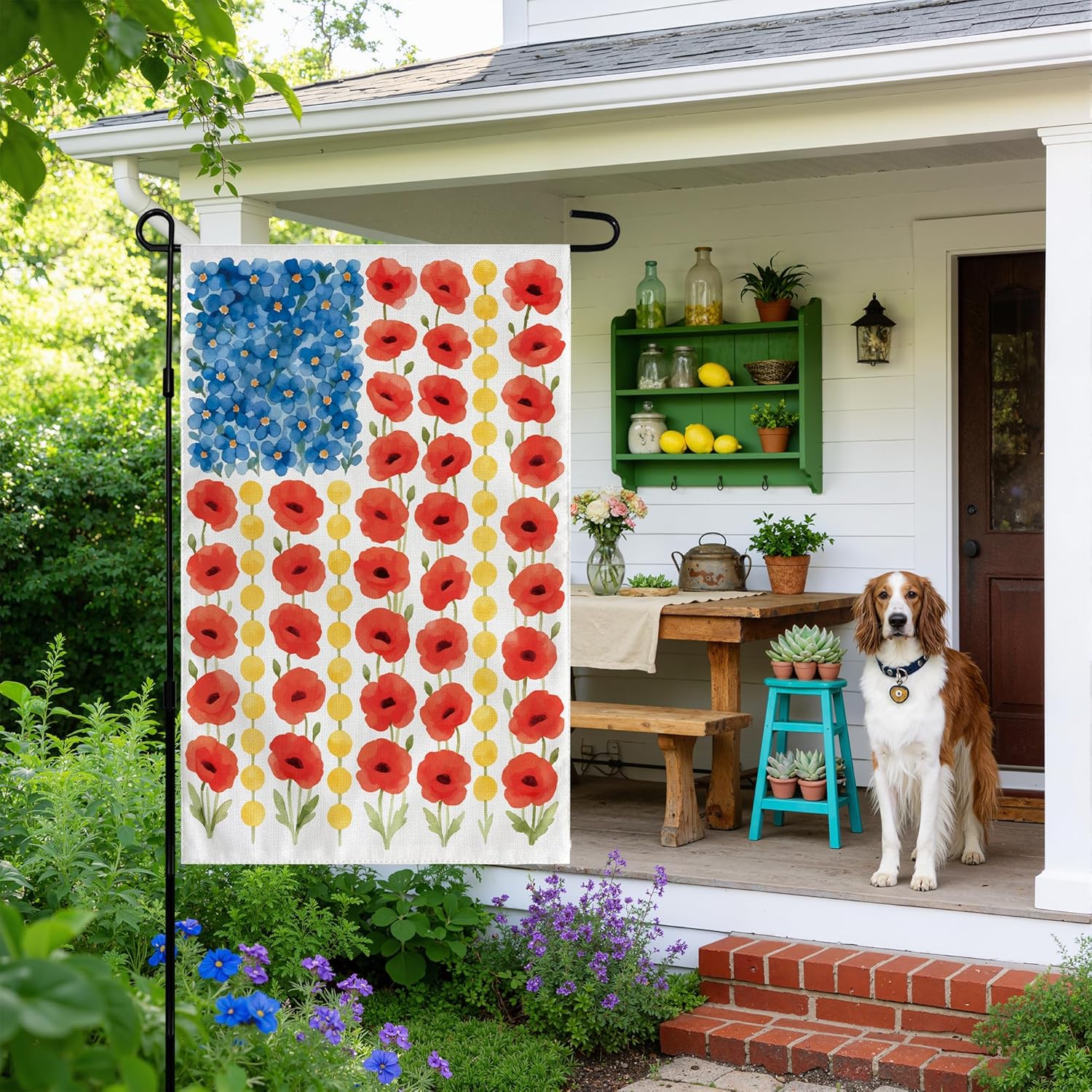 Memorial_Day_Decorations_-_Spring_Garden_Flag_for_Easter_Summer_|_12x18_Inch_Double_Sided_Patriotic_American_Flag_for_Outdoor_Outside_Yard_USA_Celebration_4th_of_July_Decor_-_250_Anniversary_USA_Merchandise