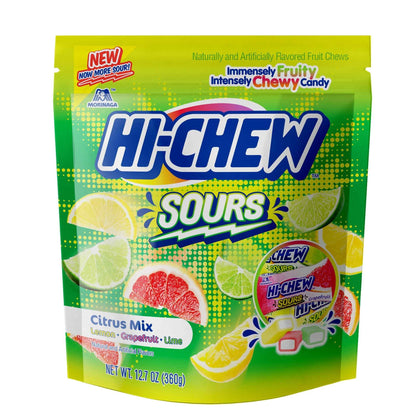 HI-CHEW Assorted, Green Apple Strawberry Mango Grape, Soft & Chewy Candy 2lb - 185+ Pieces Individually Wrapped - Made with Immensely Juicy Fruity Flavors