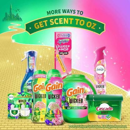 Gain In-Wash Laundry Scent Booster "Wicked: For Good" Limited Edition, Wonderfullest Woods & Beautifical Blossom, 12.2 oz, Fresh Extender + Odor Protection Laundry Beads