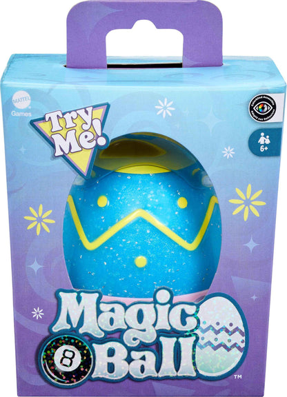 Mattel Games Easter Magic 8 Ball Novelty Toy, Fortune-Telling Easter Egg with Holiday-Themed Answers for Kids, Adults & Families