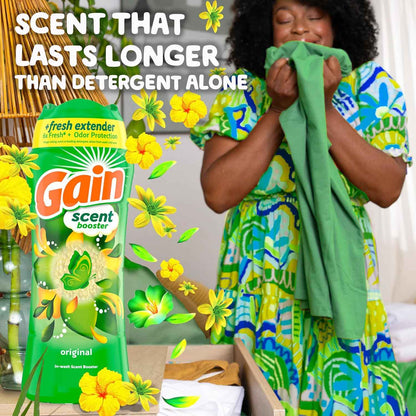 Gain In-Wash Laundry Scent Booster Beads, Original Scent, Fresh Extender + Odor Protection