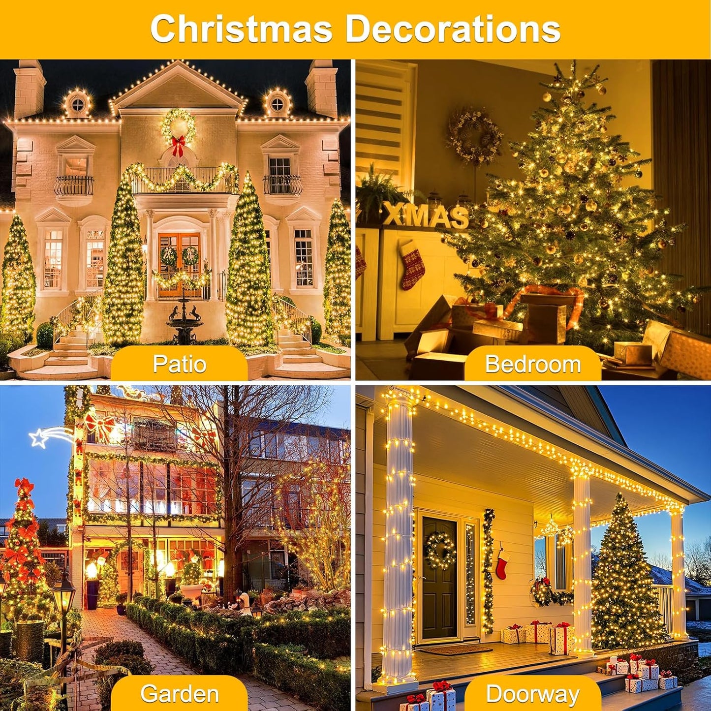 33_FT_100LEDs_Christmas_Lights_Plug_in,Outdoor_Indoor_Connectable_Fairy_Lights_with_Timer_and_8_Modes,Christmas_Tree_Lights_for_Garden_Party_Wedding_Christmas_Decoration(Warm_White)