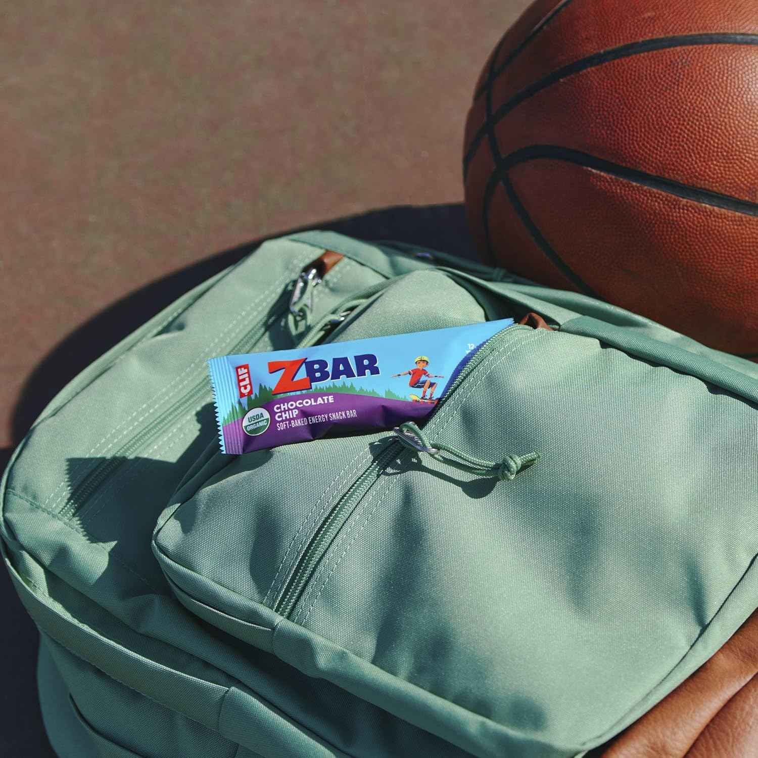 Zbar - Chocolate Chip - Soft-Baked Energy Snack Bars - Non-GMO - 12g Whole Grains - USDA Organic Granola Bars (6 Pack)
