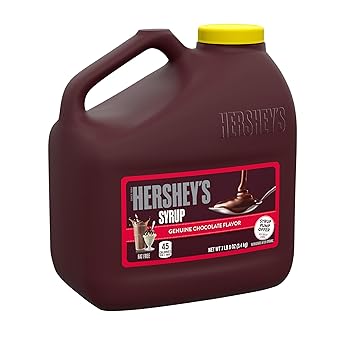 HERSHEY'S_Chocolate_Syrup_Bulk_Jug__-_fat_free_and_gluten_free_genuine_chocolate_flavored_syrup_packaged_in_a_closeable_bulk_jug_with_a_syrup_pump