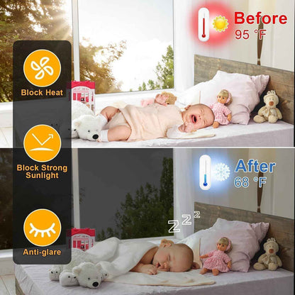 CozyPrivacy One Way Window Film – Bedroom Decor Tint, Daytime Privacy Without Curtains