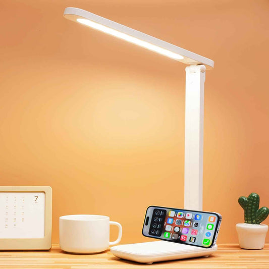 BrightCare Desk Lamp – Home Office Task Light with USB Port, Adjustable LED for Video Calls and Focus