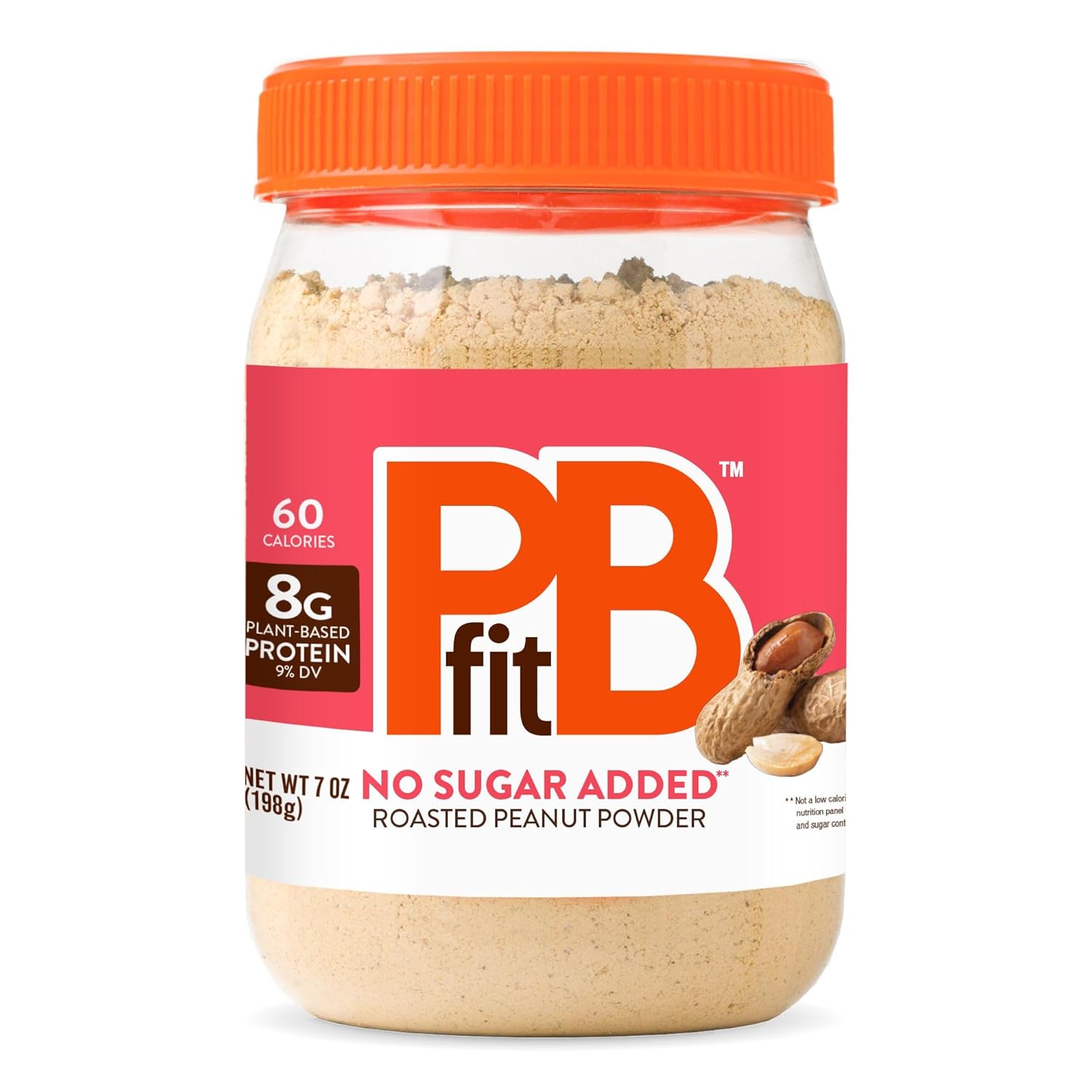 PBfit_7_Ounce_No_Sugar_Added_Peanut_Butter_Powder,_Powdered_Spread_from_Real_Roasted_Peanuts,_8g_Protein,_Made_with_Erythritol_and_Monk_Fruit_(Pack_of_1)