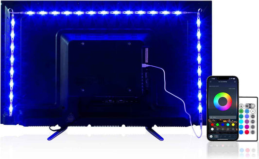PANGTON VILLA TV LED Backlight – Home Office Bias Lighting to Reduce Eye Strain During Long Workdays