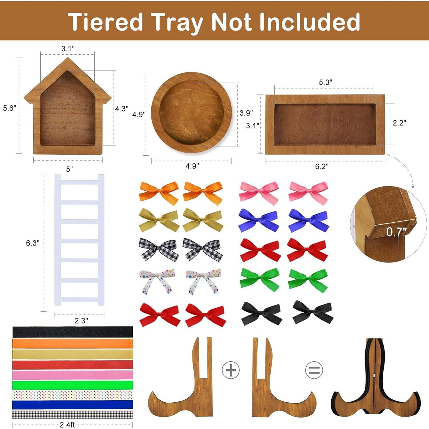 Farmhouse_Christmas_Tiered_Tray_Decorations_Set_-_Year_Round_Seasonal_Interchangeable_Holiday_Rustic_Wooden_Frames_with_Cards,_Ladder_for_Home_Kitchen_Table_Thanksgiving_Centerpiece