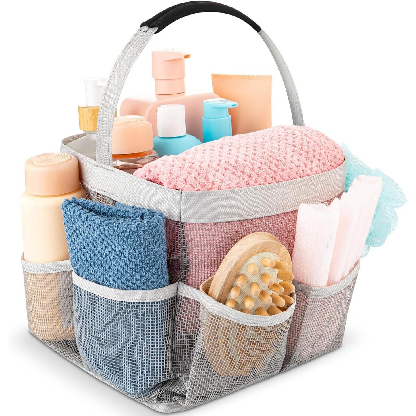 Masirs_Mesh_Shower_Caddy_Bag_-_Portable_Bathroom_Organizer_for_Travel,_Gym,_and_Dorm_-_Collapsible_Toiletry_Holder_for_College_Essentials