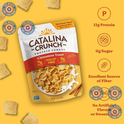 Catalina Crunch Protein Cereal – Keto Starter Gift Basket Addition for the Low-Carb Friend, Dark Chocolate 9 oz
