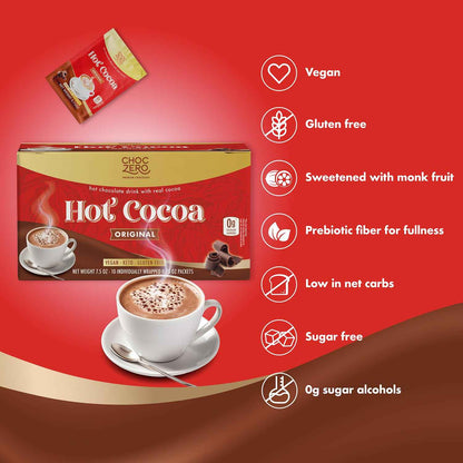 ChocZero Hot Cocoa Mix – Stocking Stuffer and Care Package Gift for the Wellness Lover
