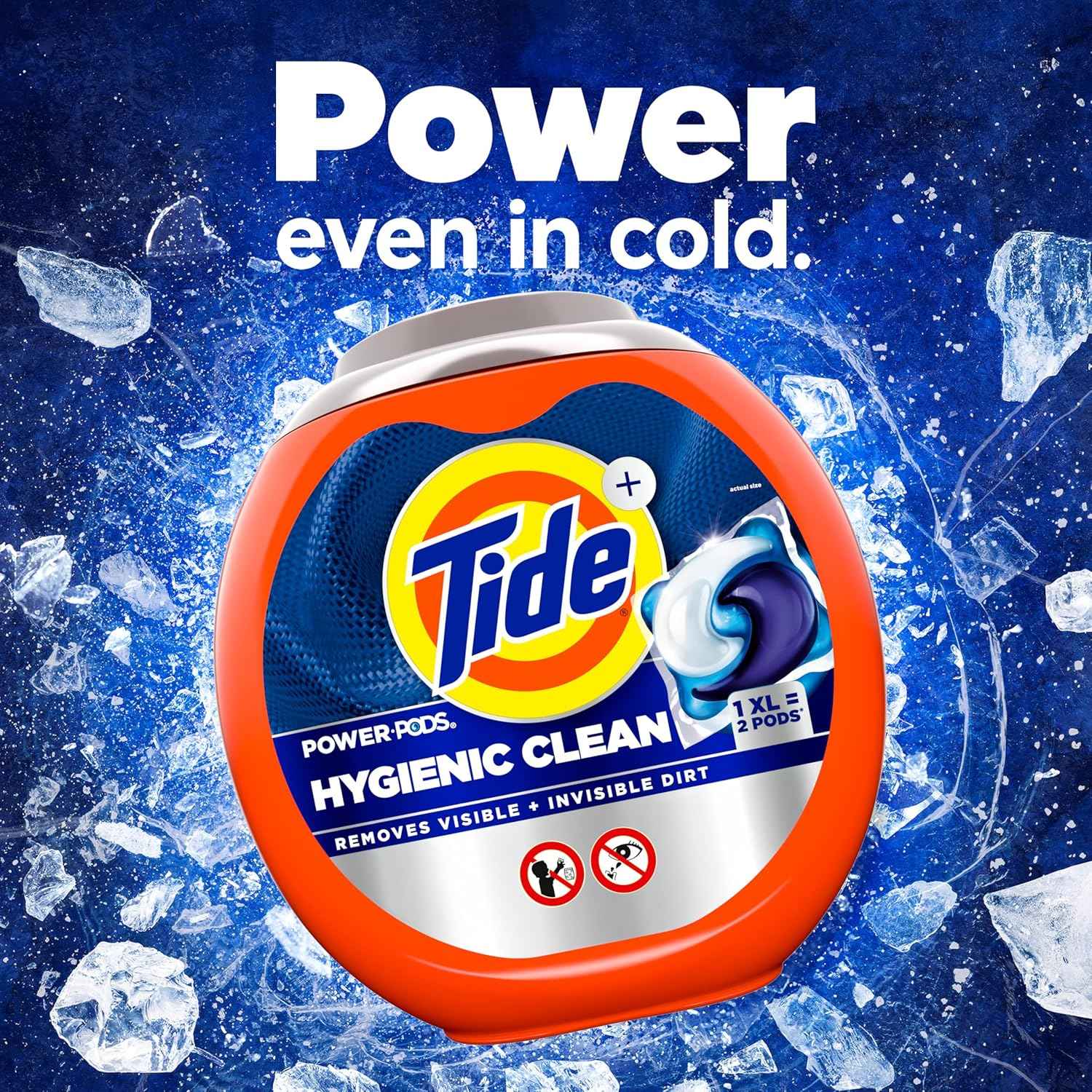 Tide Hygienic Clean Power PODS Laundry Detergent Pacs, Removes Visible and Invisible Dirt