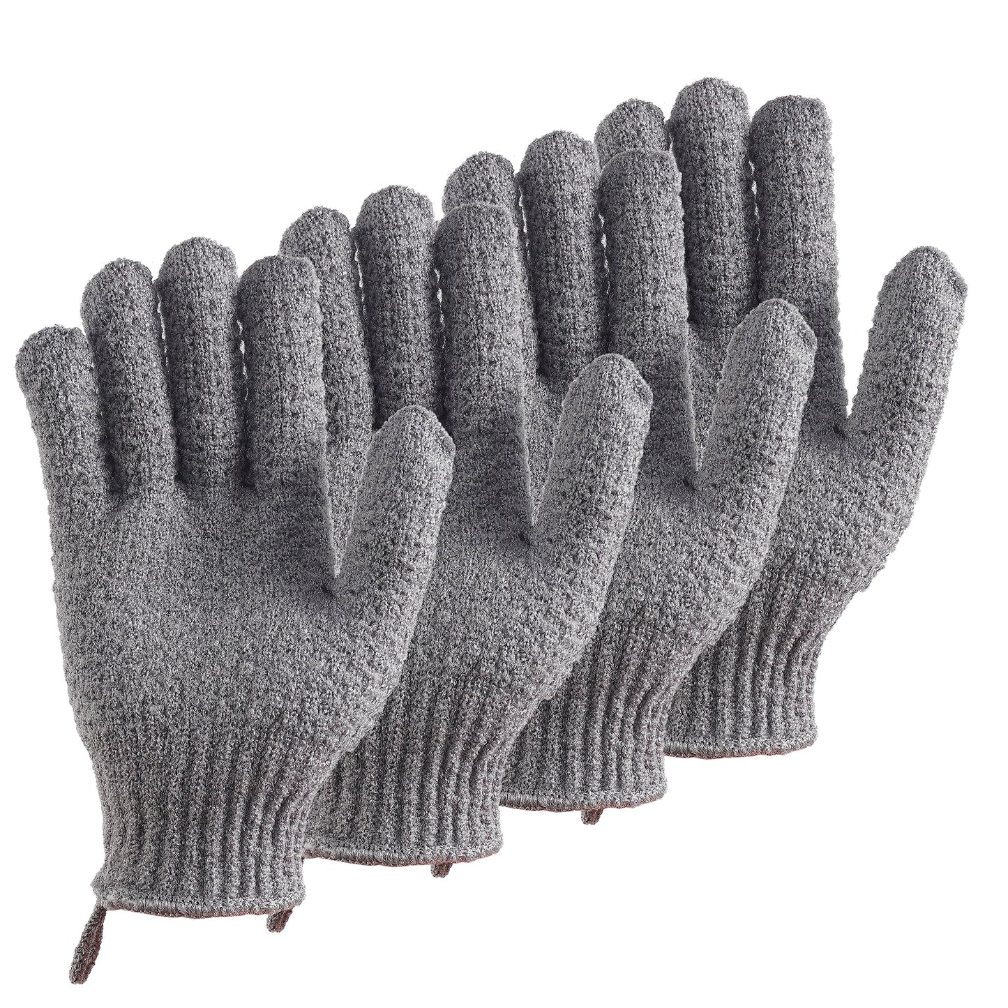 Bath Exfoliating Gloves Scrub - Lengthened and Large Exfoliating Scrubbing Gloves for Shower, Spa, Massage - Scrub Exfoliating Mitts for Body, Face, Hand and Foot