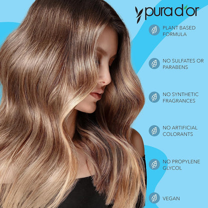 PURA_D'OR_Scalp_Therapy_Shampoo_Hydrates_&_Nourishes_Scalp_-_Scalp_Shampoo_For_Itchy_Flaky_Scalp_w/Tea_Tree,_Peppermint,_Patchouli,_Cedarwood,_Clary_Sage,_Argan_Oil,_Tea_Tree_Peppermint_Scent_16_Oz