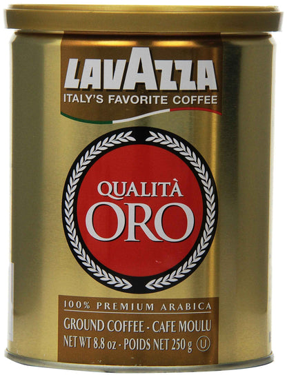 Lavazza Qualità Oro Ground Coffee, Medium Roast, 100% Arabica