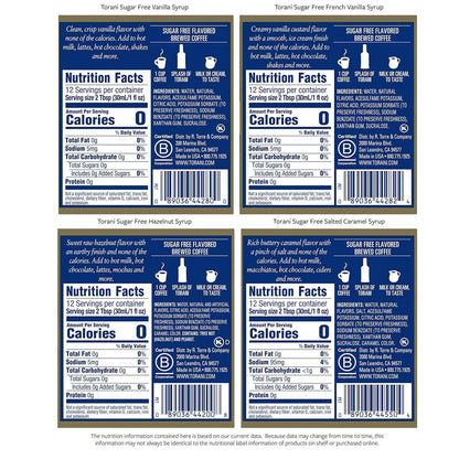 Torani Syrup, 12.7 Ounce (Pack of 4)