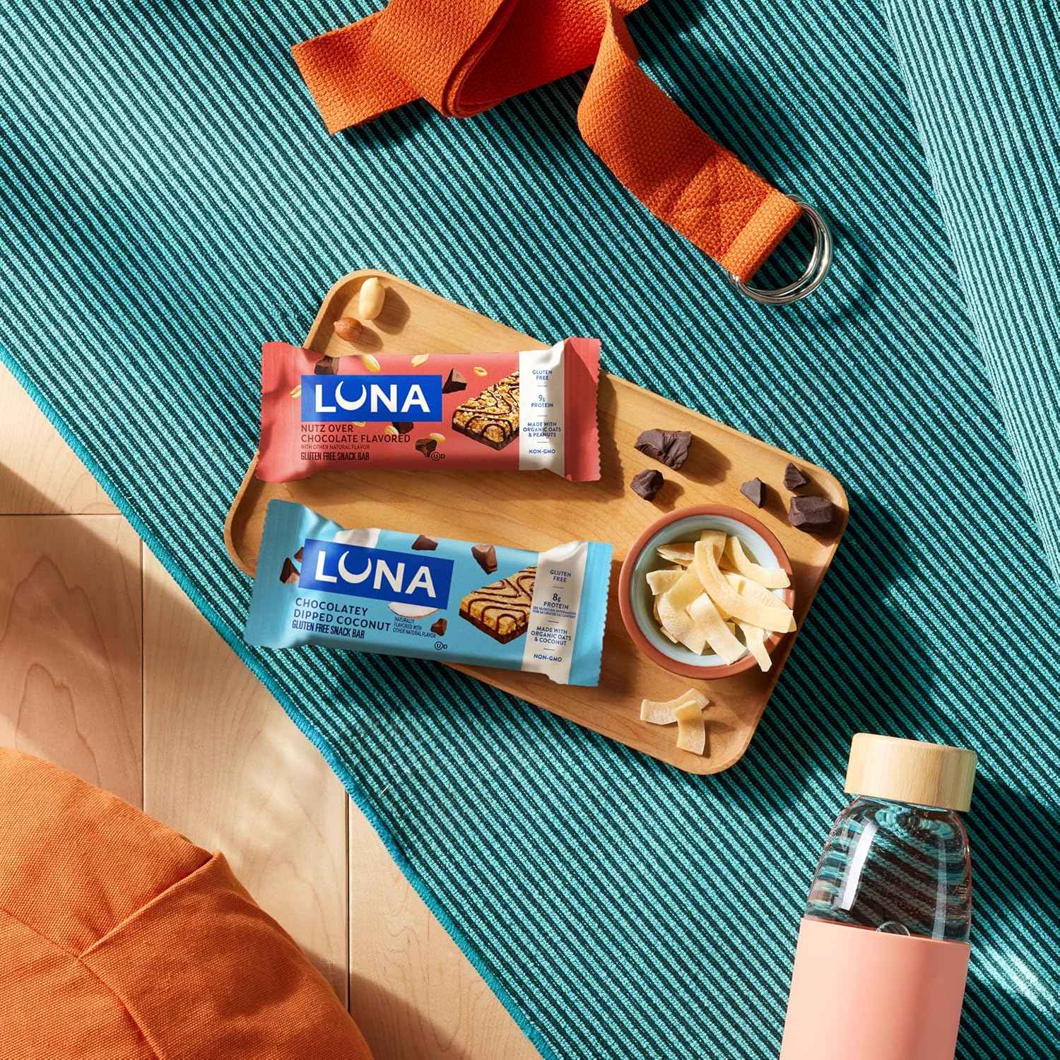 LUNA Bar - Variety Pack - 6 Flavors - Gluten Free Snack Bars - Non-GMO - Protein Bars - Made with Organic Oats (12 Pack)