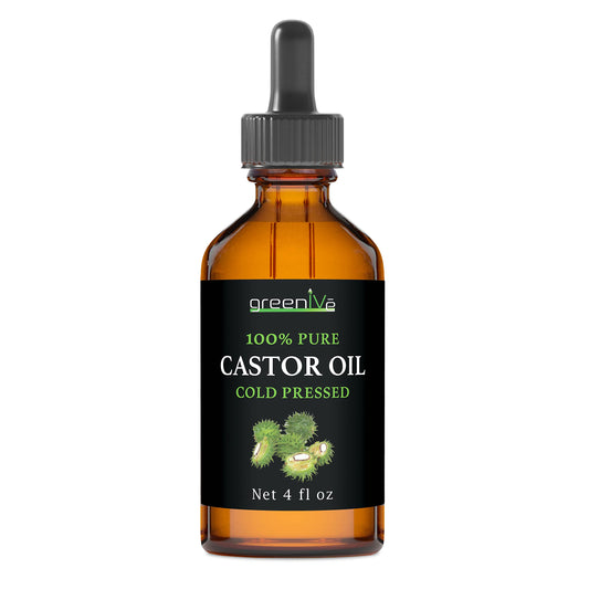 GreenIVe_-_100%_Pure_Castor_Oil_-_Cold_Pressed_-_Hexane_Free_-_Exclusively_on_Amazon_(4_Fl_Oz_(Pack_of_1))