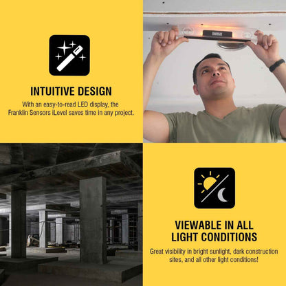 Franklin Sensors Light Level – Hands-Free Magnetic Level for Faster Job Site Workflows