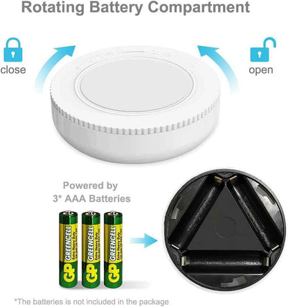 Brilliant Evolution Tap Light 6 Pack – Hidden Switch Cordless Puck Lights for Clean, Clutter-Free Walls