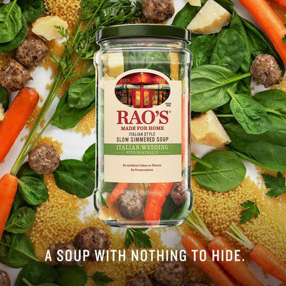 Rao's Made for Home Italian Wedding Soup 16oz – Fast Heat and Serve Lunch for the Busy Office Professional, No Prep Required