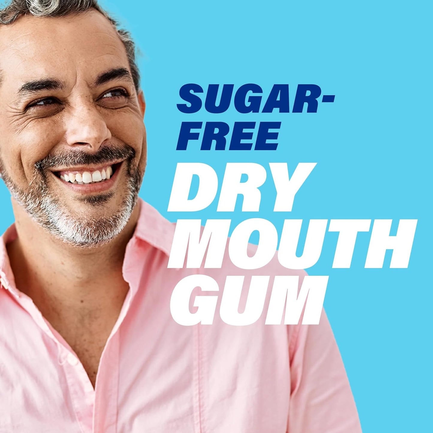 ACT Dry Mouth Gum – Travel Bag Companion for Flight and Road Trip Hydration, Soothing Mint