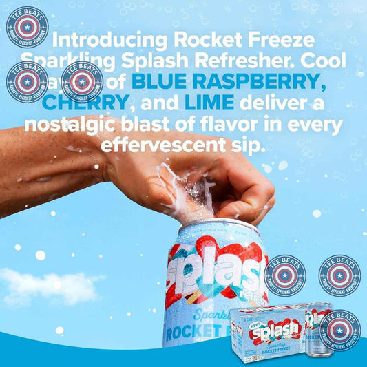 Splash Refresher Sparkling Water – Portable Picnic Beverage, Electrolyte Hydration for Outdoor Dining